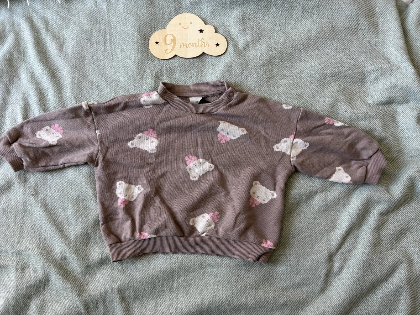 174/ Pull ourson - H&M - 9 mois - 74 cm